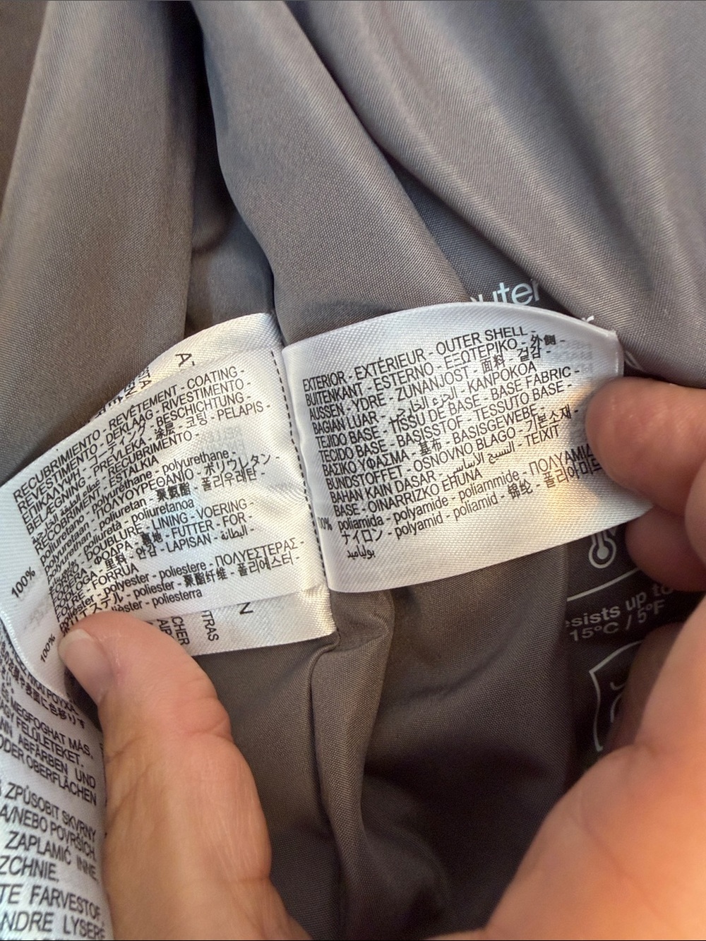 ZARA Metallic Gray Cropped Puffer Jacket with Hood - Picture 5 of 8